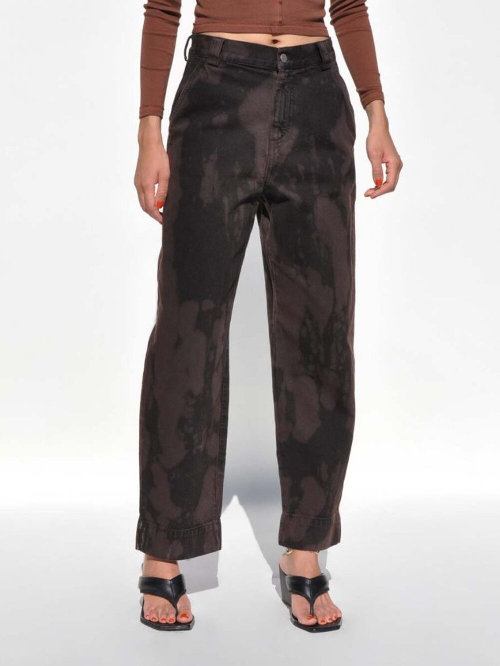 Mara Hoffman Gia Pant in Brown & Black Tie Dye